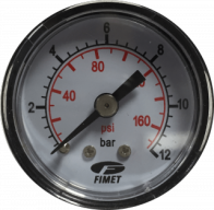 Аксессуары RADIAL PRESS. GAUGE 12 BAR  D.63, 1/4"  COUPL.